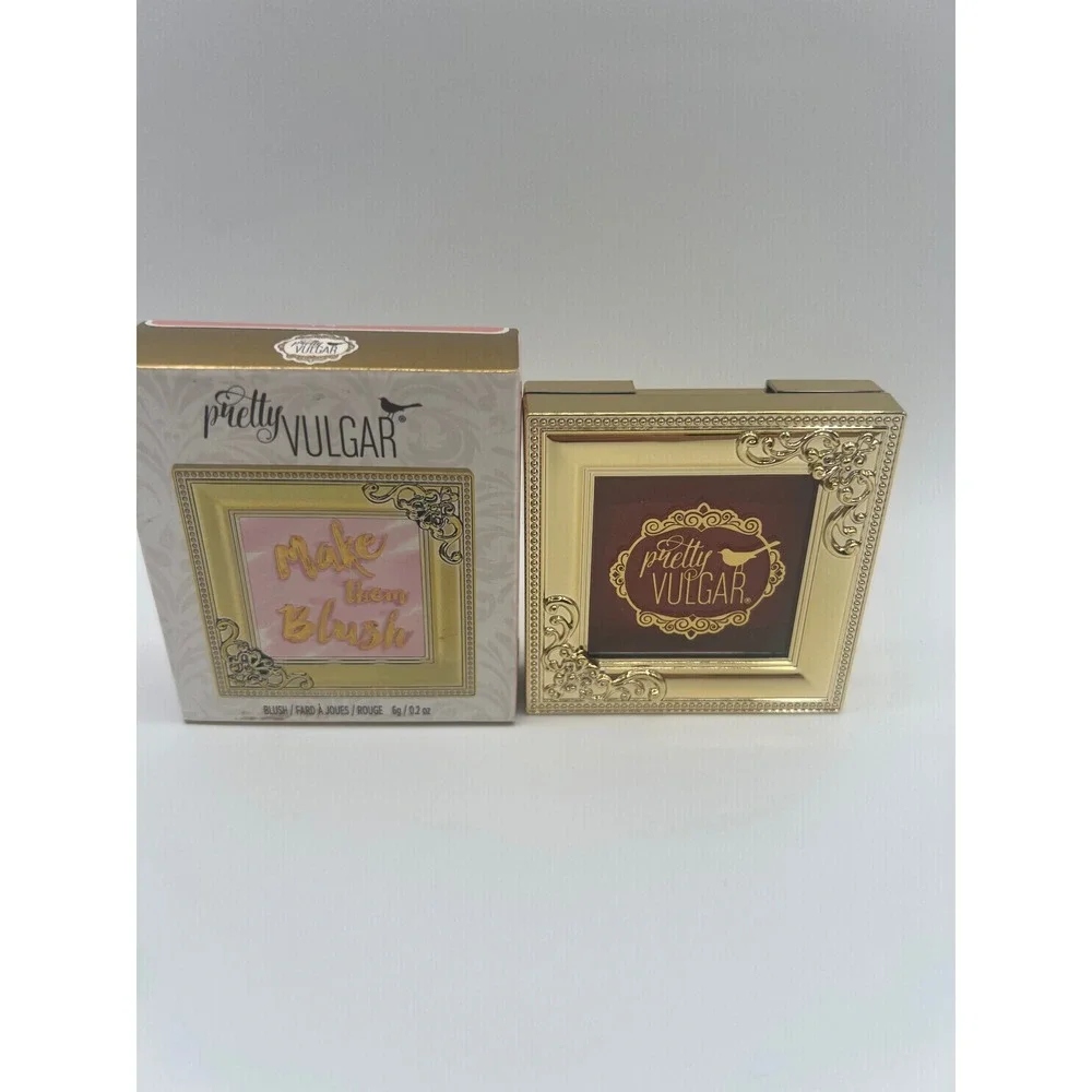 Pretty Vulgar Make Them Blush 14 Sweet Revenge Matte Pink Powder Blush NIB